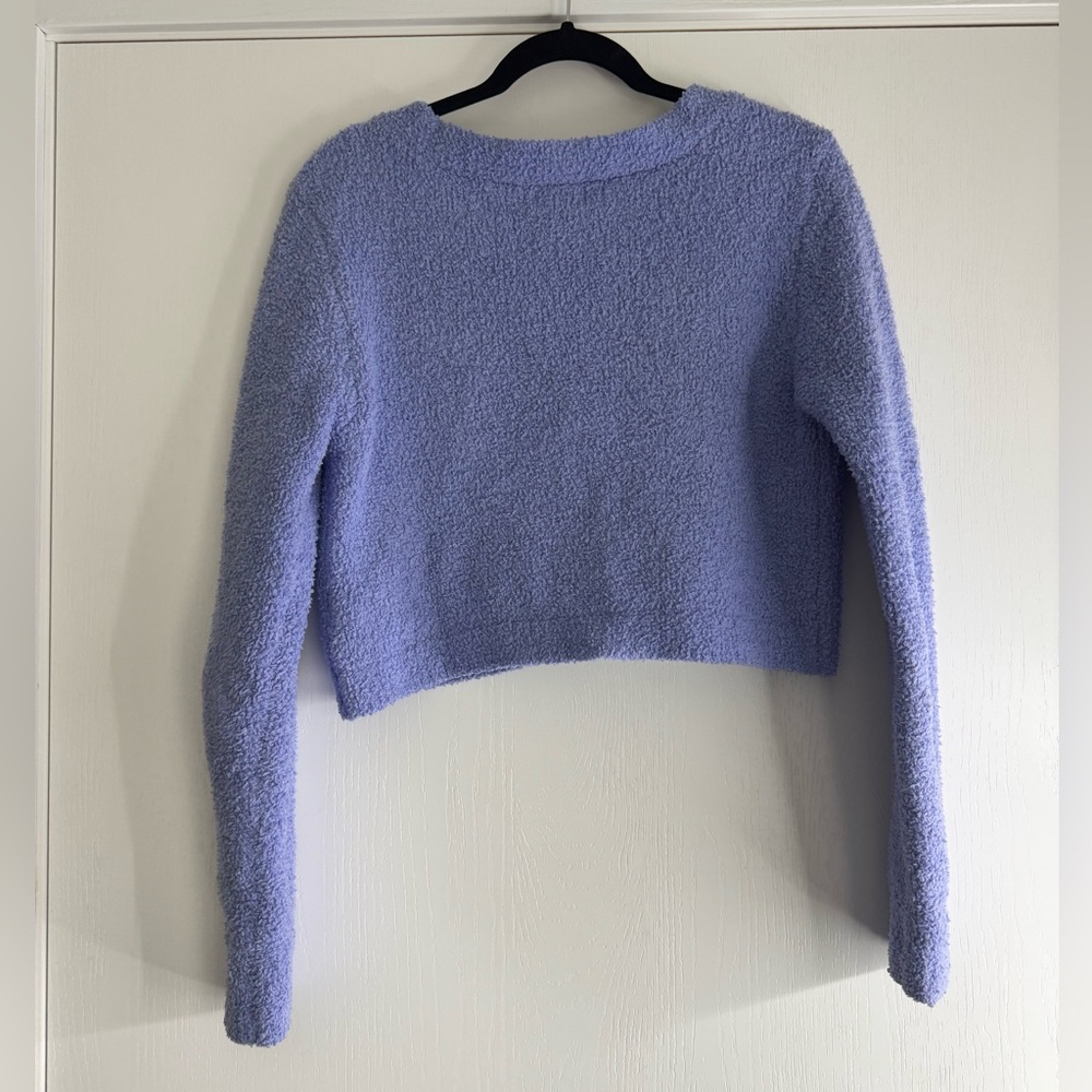 Colsie Lavender Button-Up Cardigan - Picture 3 of 5